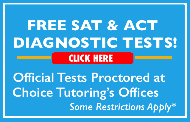 Free SAT and ACT diagnostic tests promotion